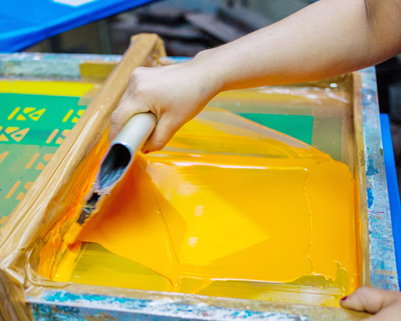 Metallic Foil Screen Print