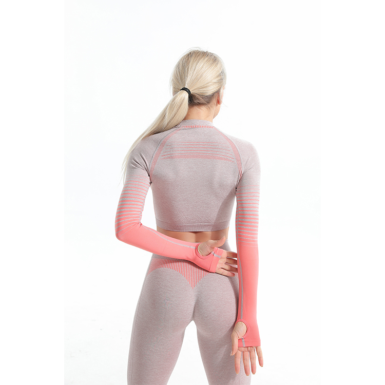 Seamless Longsleeve top and legging set back