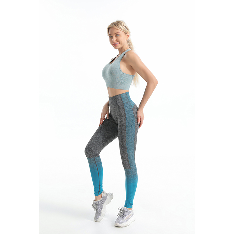 Seamless Marl sports bra and leggings sets side 