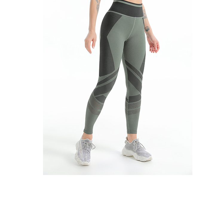 Seamless push up sports bra and pointelle leggings sets leggings 