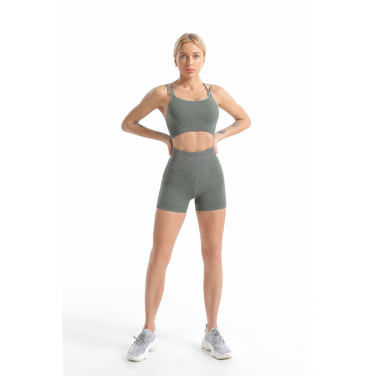 Seamless Acid Bike Shorts and Bra Sets TW2117 - twinall