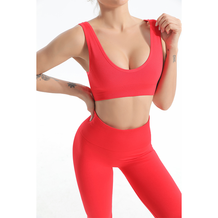 Seamless Sexy Sports bra in Solid color TW2111 - twinall